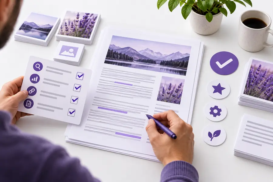 Organized review and verification checklist